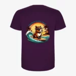 Camiseta Capybara surfer vibes (púrpura) (detrás)