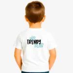 Camiseta niños Hobart Mr Trendy Bear (blanco) (detrás)