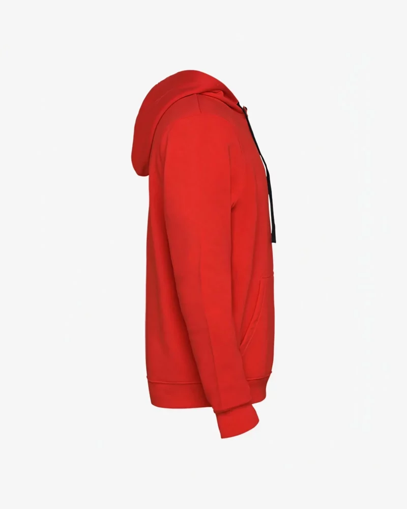Sudadera Capybara surfer vibes (rojo) (lateral derecho)