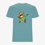 Camiseta niños Dabbing Capybara (azul dusty) (delante)