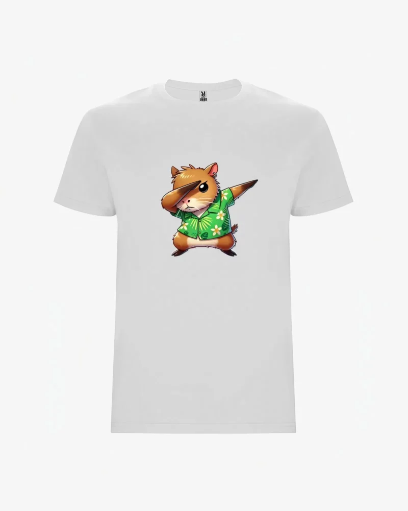 Camiseta niños Dabbing Capybara (blanco) (delante)