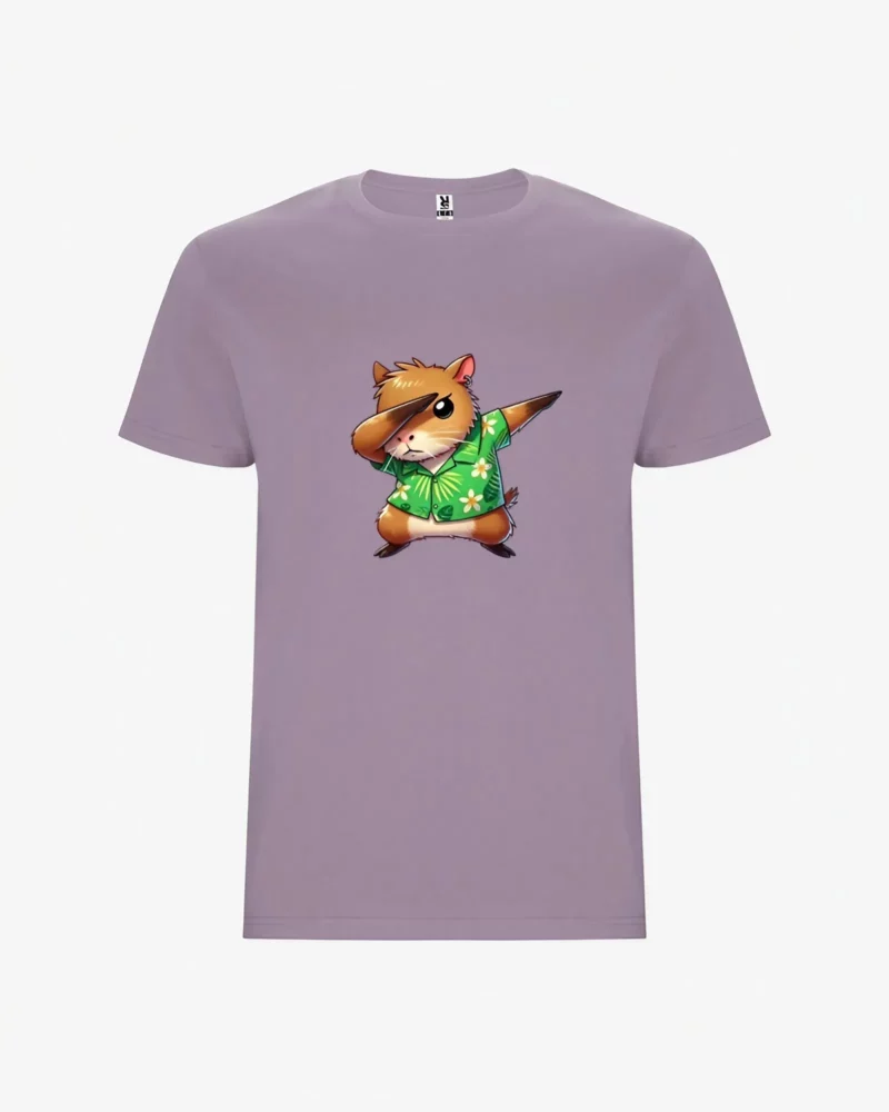 Camiseta niños Dabbing Capybara (lavanda) (delante)
