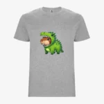 Camiseta niños Dinosaur Capybara (gris vigoré) (delante)