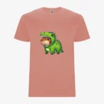 Camiseta niños Dinosaur Capybara (naranja clay) (delante)