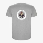 Camiseta niños Little Rockstar Monkey (gris vigoré) (detrás)