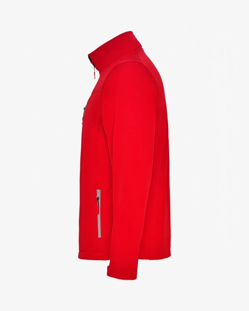 Softshell niños Canberra Mr Trendy Bear (rojo) (lateral derecho)