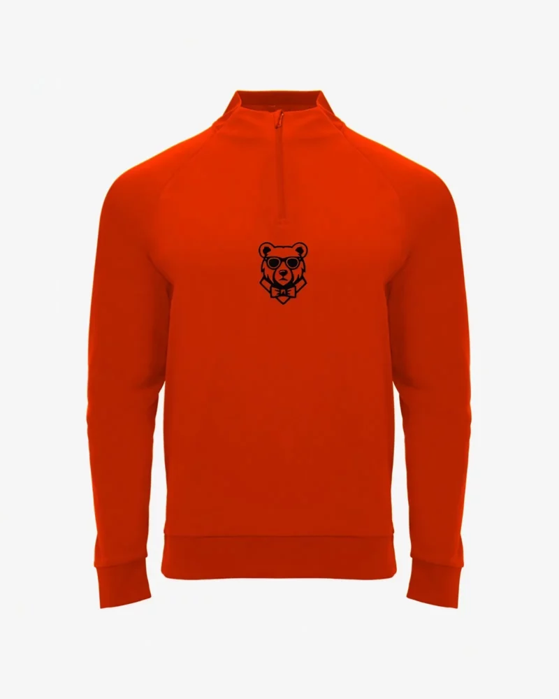 Sudadera deportiva niños Perth Mr Trendy Bear (rojo) (delante)