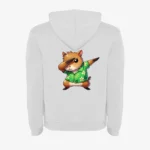 Sudadera niños Dabbing Capybara (blanco) (detrás)