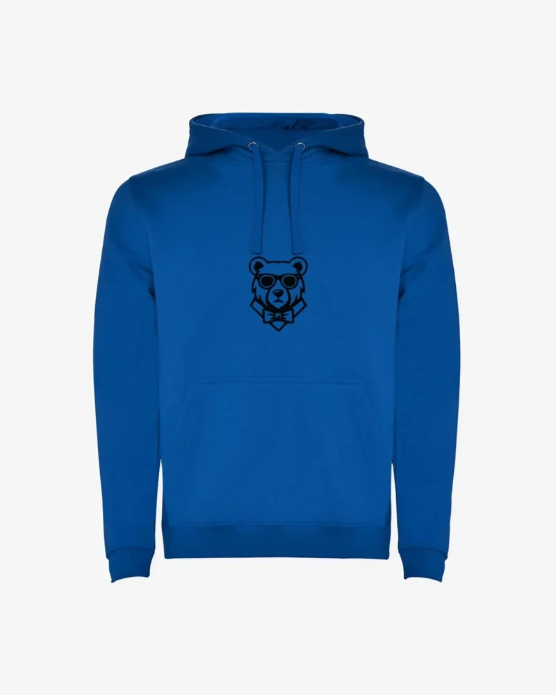 Sudadera niños Perth Mr Trendy Bear (azul royal) (delante)