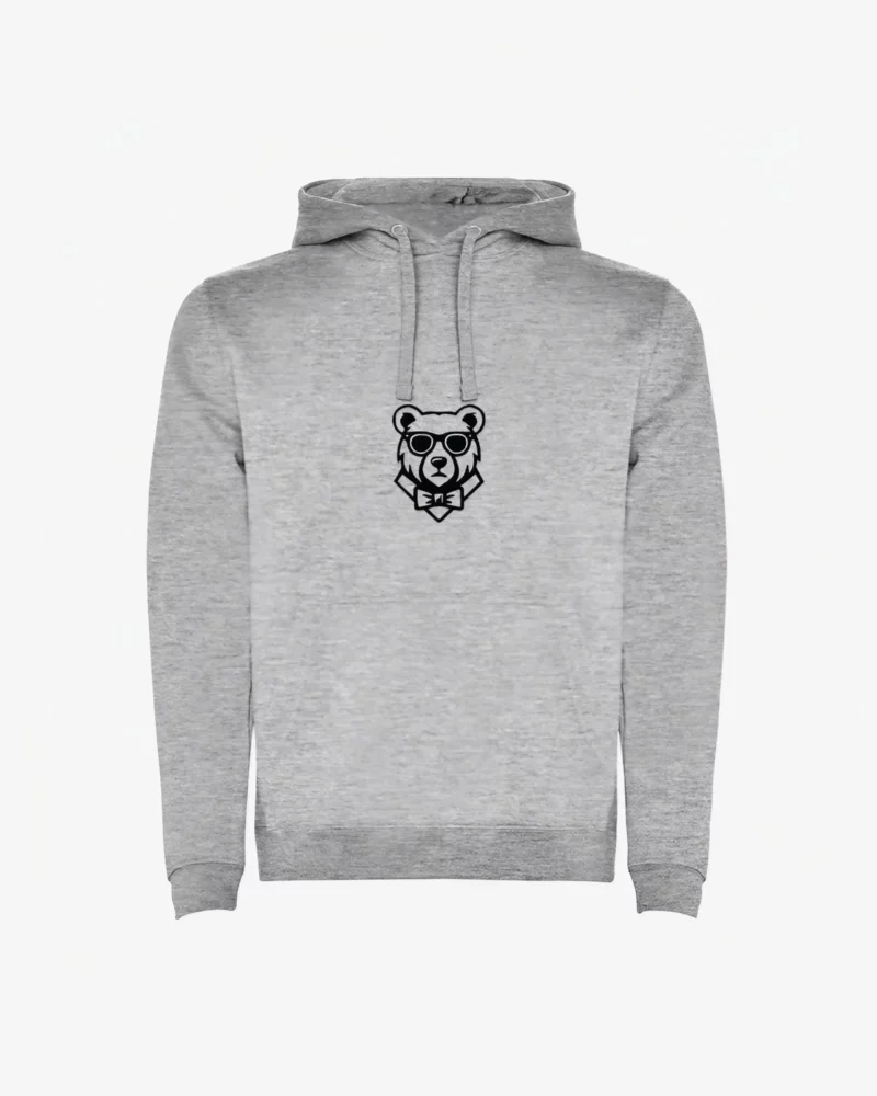 Sudadera niños Perth Mr Trendy Bear (gris vigoré) (delante)