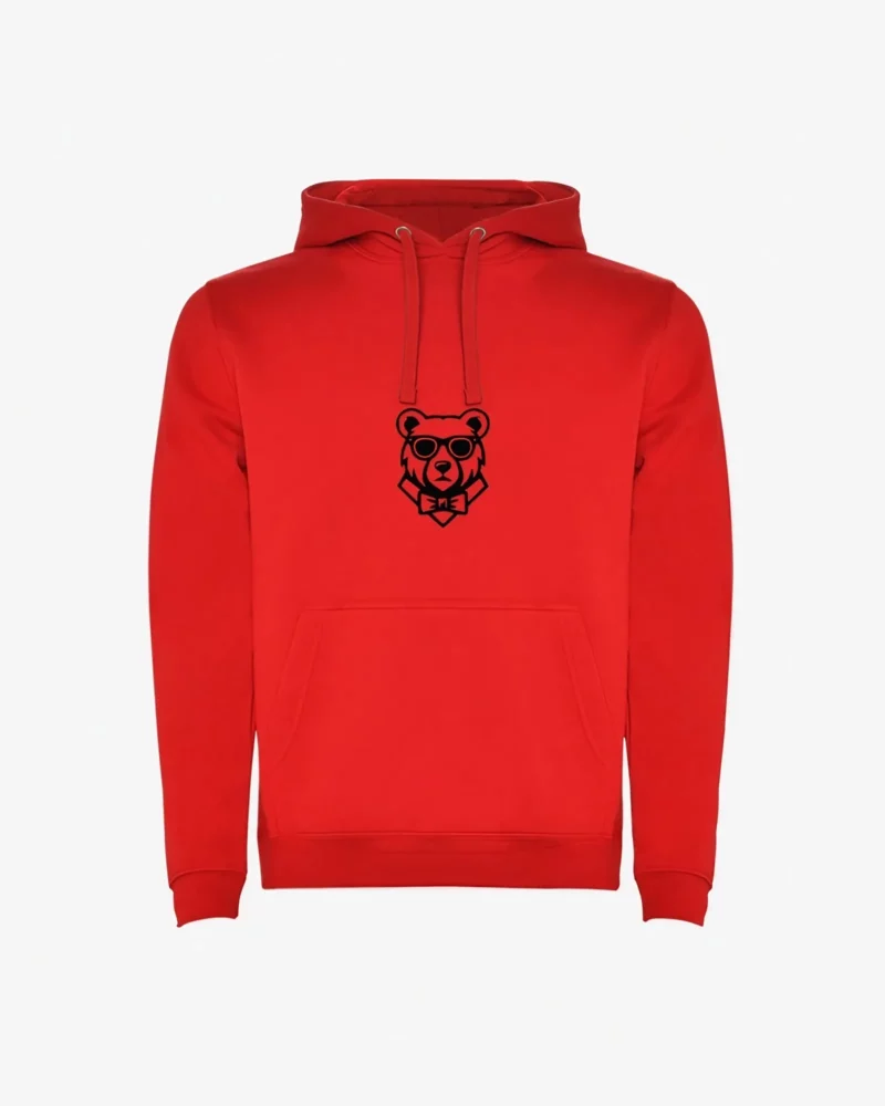 Sudadera niños Perth Mr Trendy Bear (rojo) (delante)
