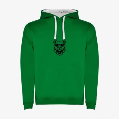 Sudadera niños Perth Mr Trendy Bear (verde kelly) (delante)