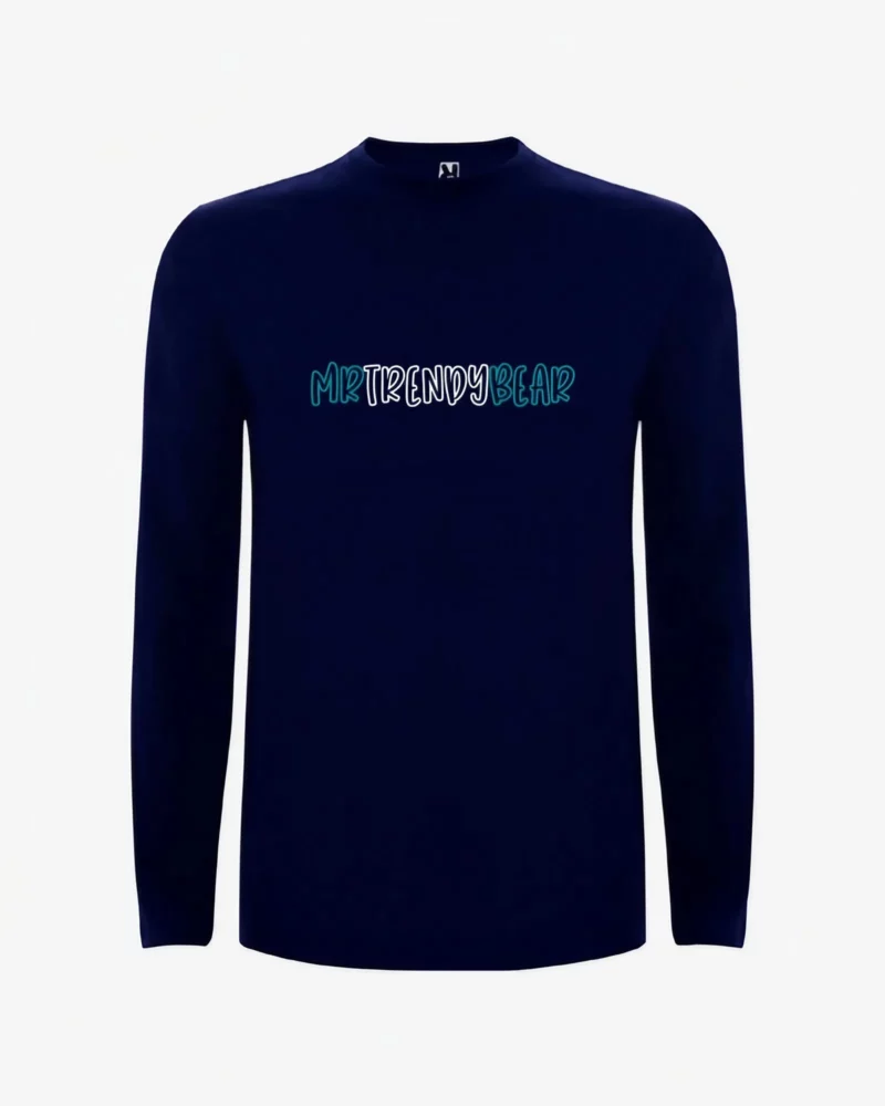 Camiseta manga larga niños Melbourne Mr Pirete Bear (azul marino) (delante)