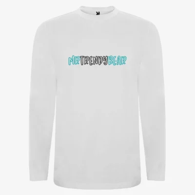 Camiseta manga larga niños Melbourne Mr Pirete Bear (blanco) (delante)