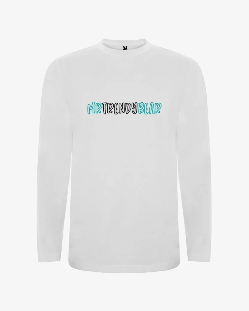 Camiseta manga larga niños Melbourne Mr Pirete Bear (blanco) (delante)