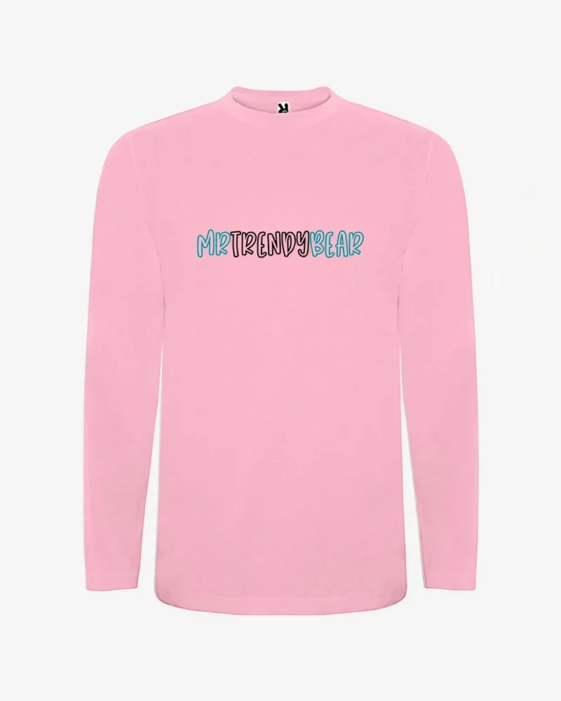 Camiseta manga larga niños Melbourne Mr Pirete Bear (rosa claro) (delante)