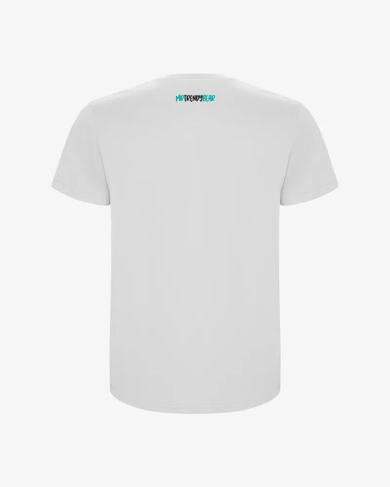 Camiseta niños Lazy pool days (blanco) (detrás)