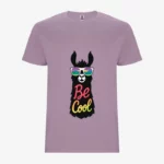 Camiseta niña Be cool (lavanda) (delante)