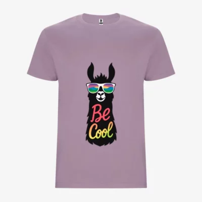 Camiseta niña Be cool (lavanda) (delante)