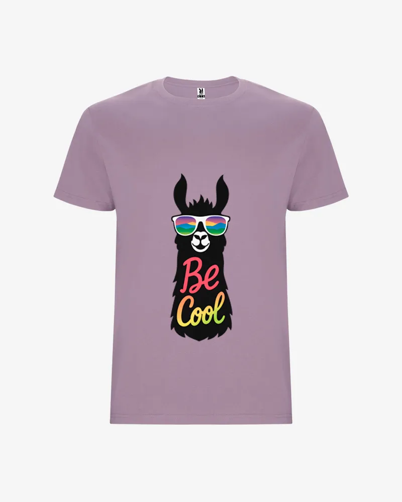 Camiseta niña Be cool (lavanda) (delante)
