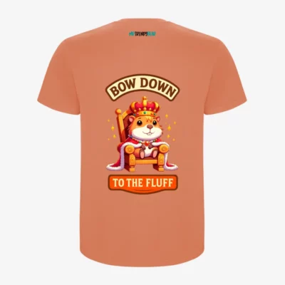 Camiseta niño Capybara king (naranja greek) (detrás)