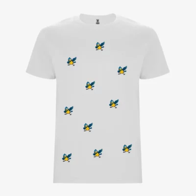Camiseta niños Dab bird (blanco) (delante)