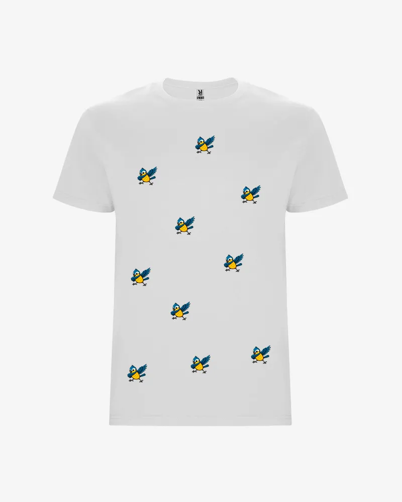 Camiseta niños Dab bird (blanco) (delante)