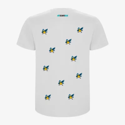 Camiseta niños Dab bird (blanco) (detrás)