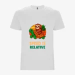 Camiseta niños Speed is relative (blanco) (delante)