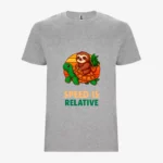 Camiseta niños Speed is relative (gris vigoré) (delante)