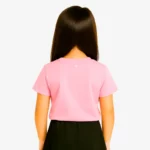 Camiseta manga corta niña (rosa claro) (detrás)