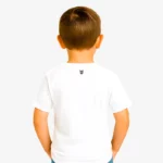 Camiseta manga corta niño (blanco) (detrás)