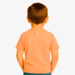 Camiseta manga corta niño (naranja clay) (detrás)