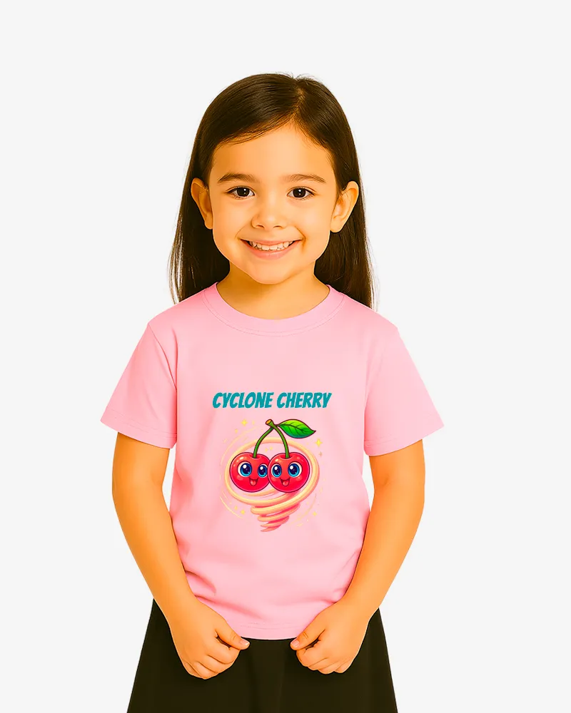 Camiseta niña Cyclone cherry (rosa claro) (delante)