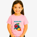 Camiseta niña Meteor apple (rosa claro) (delante)