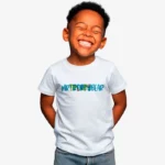 Camiseta niño Gold Coast Mr Trendy Bear (blanco) (delante)