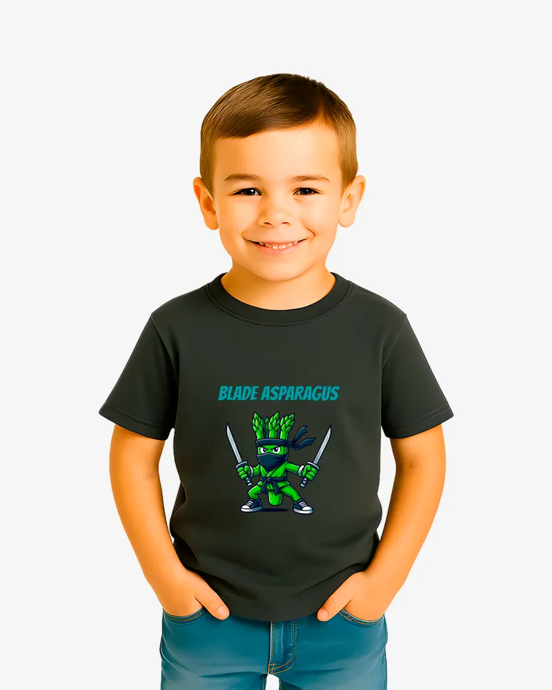 Camiseta niños Blade asparagus (plomo oscuro) (delante)
