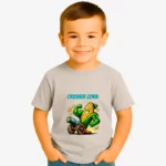 Camiseta niños Crusher corn (ópalo) (delante)