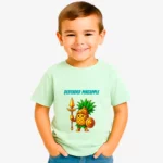 Camiseta niños Defender pineapple (verde mist) (delante)