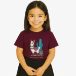 Camiseta niña Dessert queen in style (púrpura) (delante)