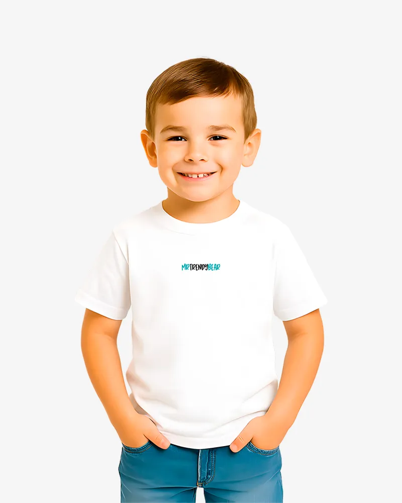 Camiseta niños Adelaida Mr Trendy Bear (blanco) (delante)