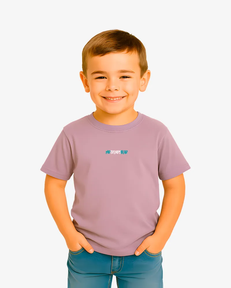 Camiseta niños Adelaida Mr Trendy Bear (lavanda) (delante)