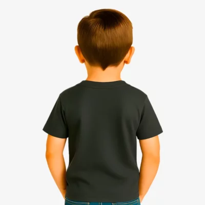 Camiseta niños Adelaida Mr Trendy Bear (plomo oscuro) (detrás)