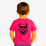 Camiseta niños Brisbane Mr Trendy Bear (rosetón) (delante)