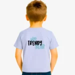 Camiseta niños Hobart Mr Trendy Bear (azul zen) (detrás)