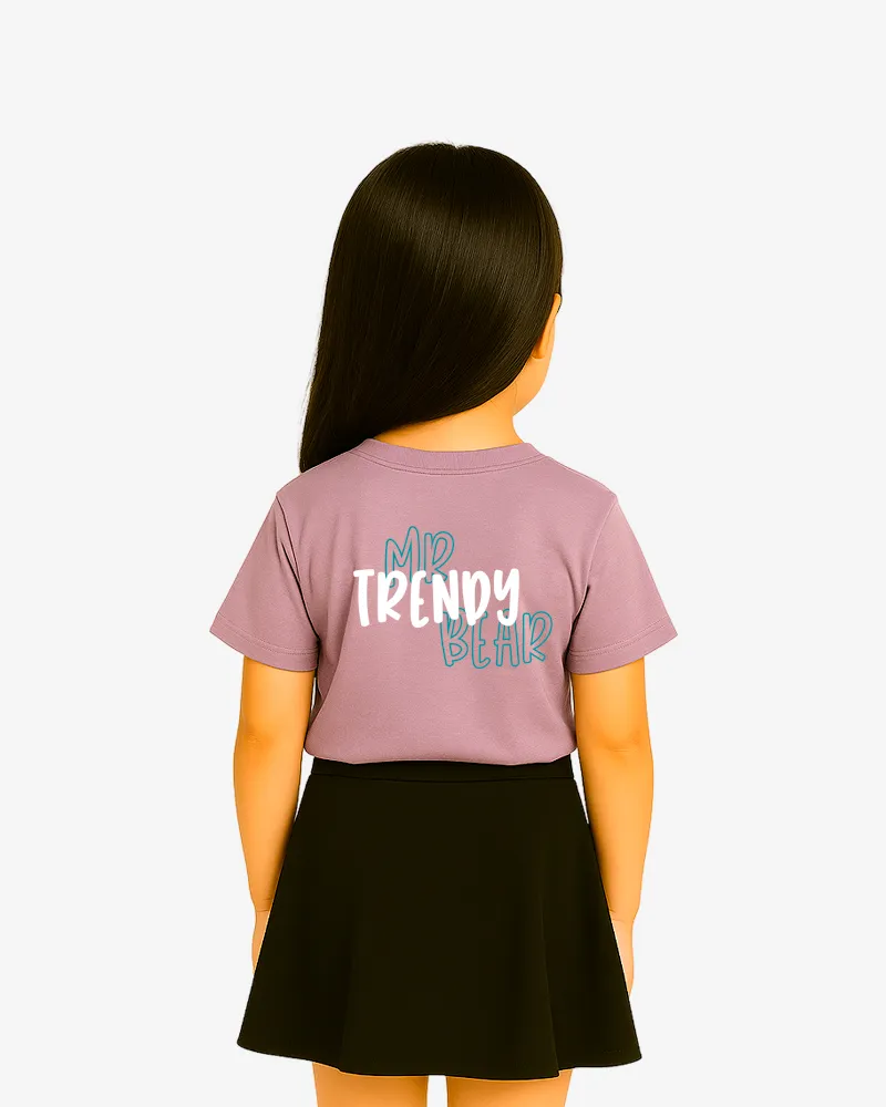 Camiseta niños Hobart Mr Trendy Bear (lavanda) (detrás)