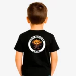 Camiseta niños Little rockstar Bear (negro) (detrás)