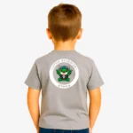 Camiseta niños Little rockstar Frog (gris vigoré) (detrás)