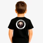 Camiseta niños Little rockstar Goat (negro) (detrás)