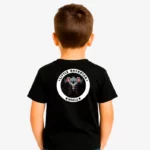 Camiseta niños Little rockstar Koala (negro) (detrás)
